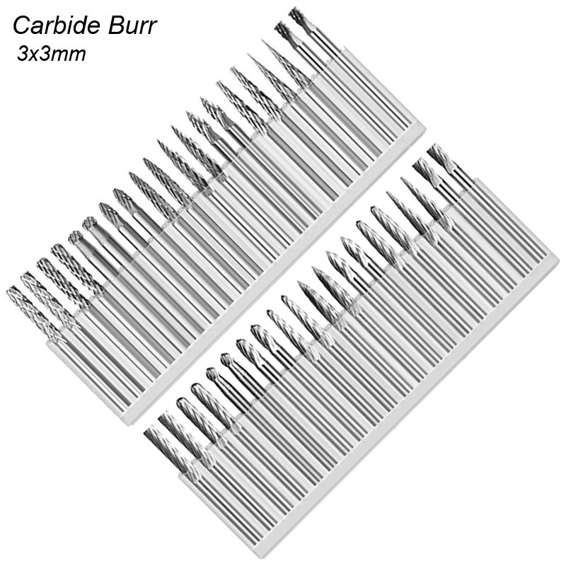 Woodworking Files And Rasps - 3mm Gambo Carburo di Tungsteno Burr