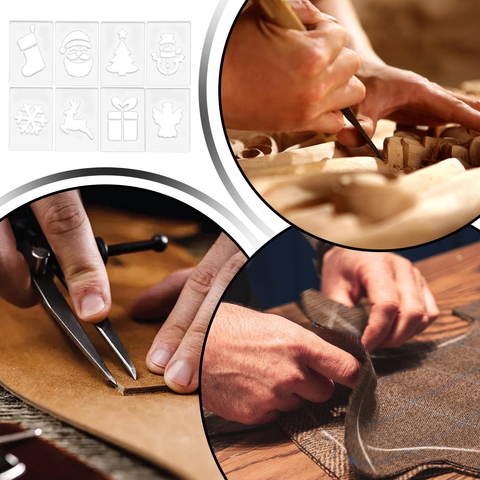 Woodworking Man - Stencil natalizio Stencil portatili per la