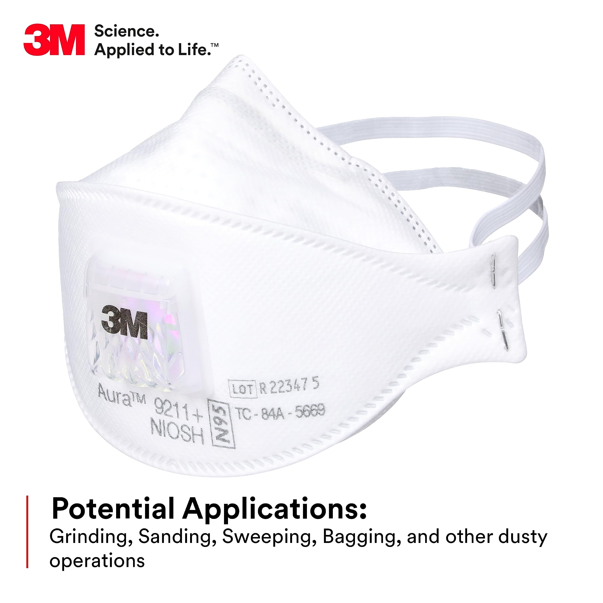 Woodworking Mask - 3M Aura 9211+ Respiratore per particelle