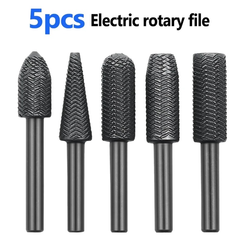 Woodworking Files And Rasps - Set di 5 Lime Rotative a