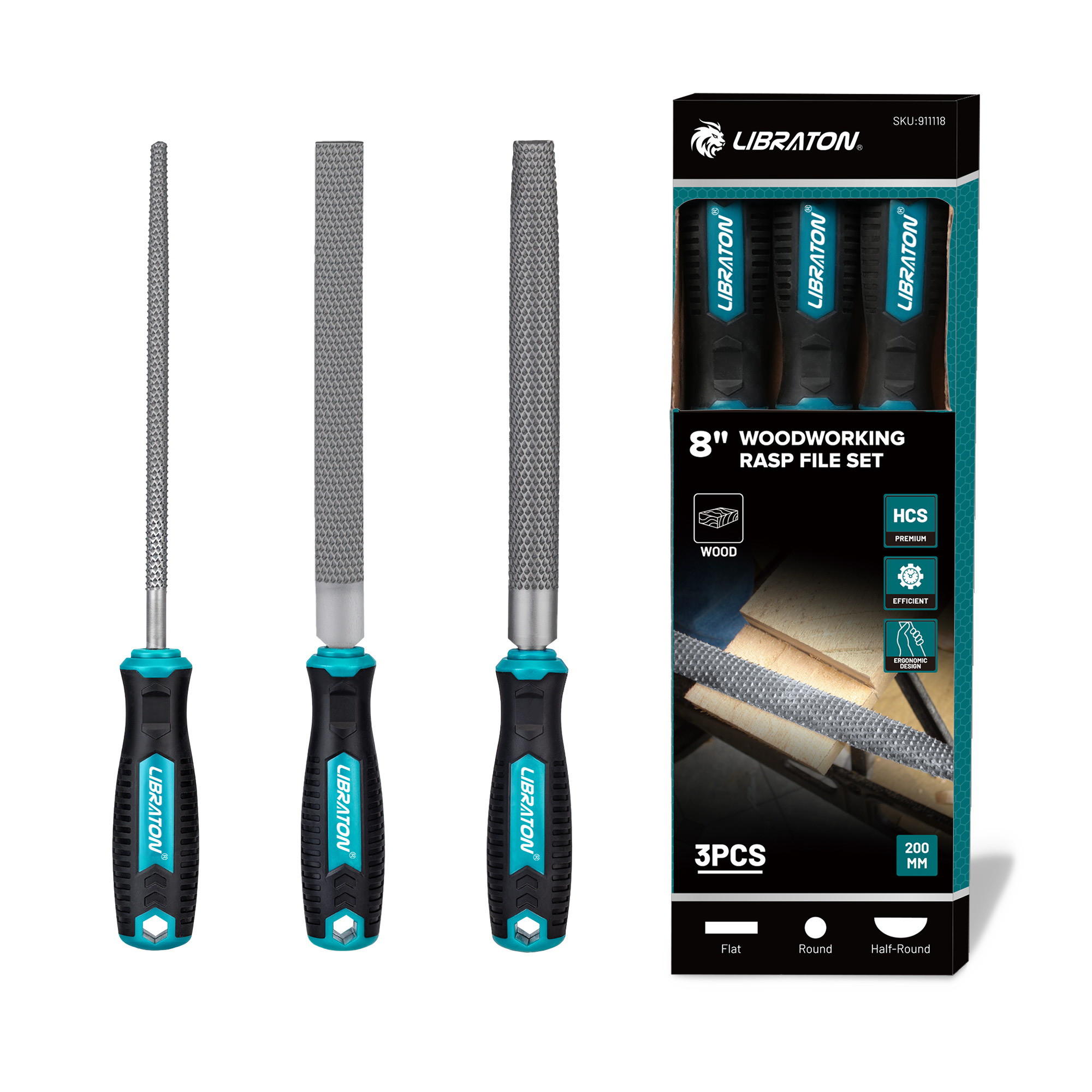Woodworking Files And Rasps - Set di raspe per legno LIBRATON