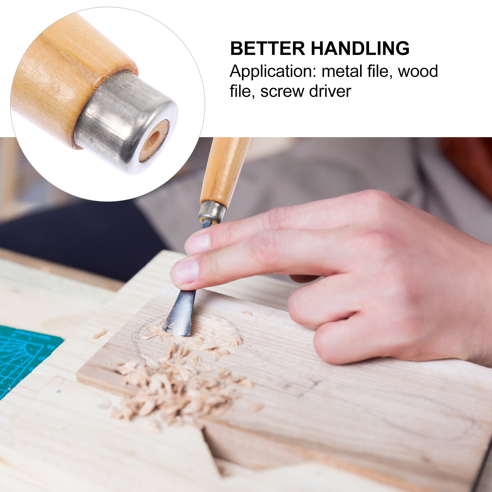 6 Pezzi di Manici in Legno di  - Woodworking Files And Rasps recensione e prezzo